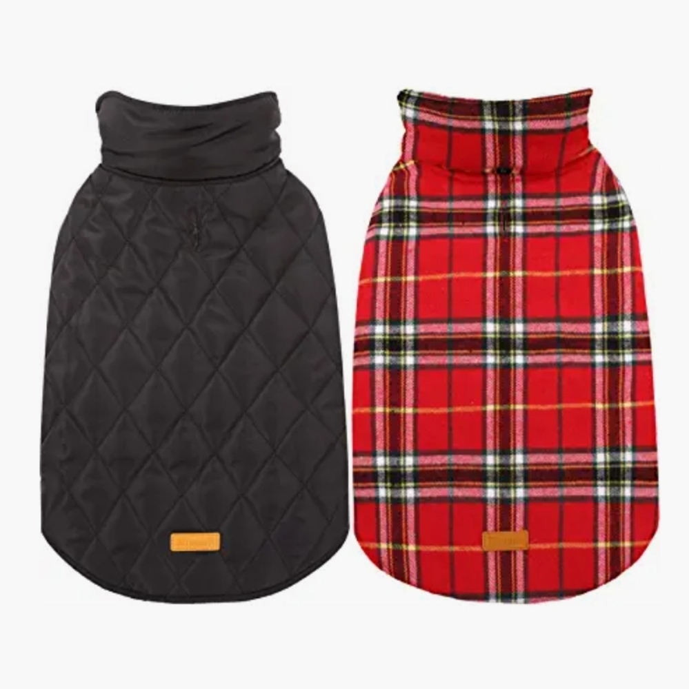 Kuoser Plaid Dog Jacket - Picture 1 of 13